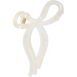 styleBREAKER Women's Hair Clip in Bow Shape, Hair Clamp, Plastic Bow Hairpin, Hair Accessory 04027052, Colour:Transparent
