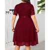Plus Size Wedding Guest Dress Semi Formal Burgundy Holiday Cocktail