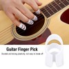 Guitar Finger Thumb Pick Protector,4Pcs Plastic DIY Finger Picks Protector
