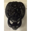 Black Cast Iron Lion Head Door Knocker
