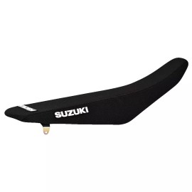 Enjoy Mfg 2018-2024 Suzuki RMZ 450 Enjoy MFG SEAT COVER ALL BLACK GRIPPER  #163 LOGO