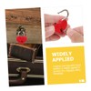 TEHAUX 10 Sets Mini Heart Shaped Padlocks Small Keyed Travel