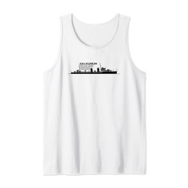 H.M.S. Eclipse H08 British WW2 Destroyer Ship Infographic Tank Top
