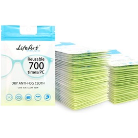 Eyeglasses Anti-Fog Cleaning Cloths, Screens, Lens Wipe for All Electronic Device Screens(50 Pack Anti-Fog Wipe)