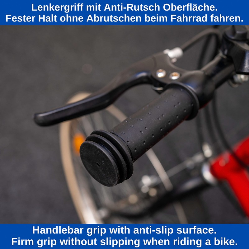 Bicycle Grips Set, 1 Pair Left Right in Black, for