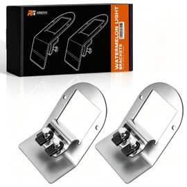 Watermelon Light Bracket,Stainless Steel Universal Angled Clamp Mount for RVs & Trucks (2PCS)