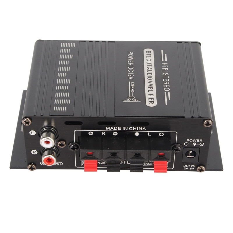 Bluetooth 5.0 Power Amplifier, 200W Stereo Audio Amplifier Receiver, 2