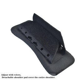 Hdlsina Shoulder Strap Pads Detachable with Breathable elastic mesh Cushion for Weighted Vest (Black)