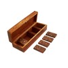 TOSQP27 Gift Domino Set Family Board Game 28 Piece Dominoes