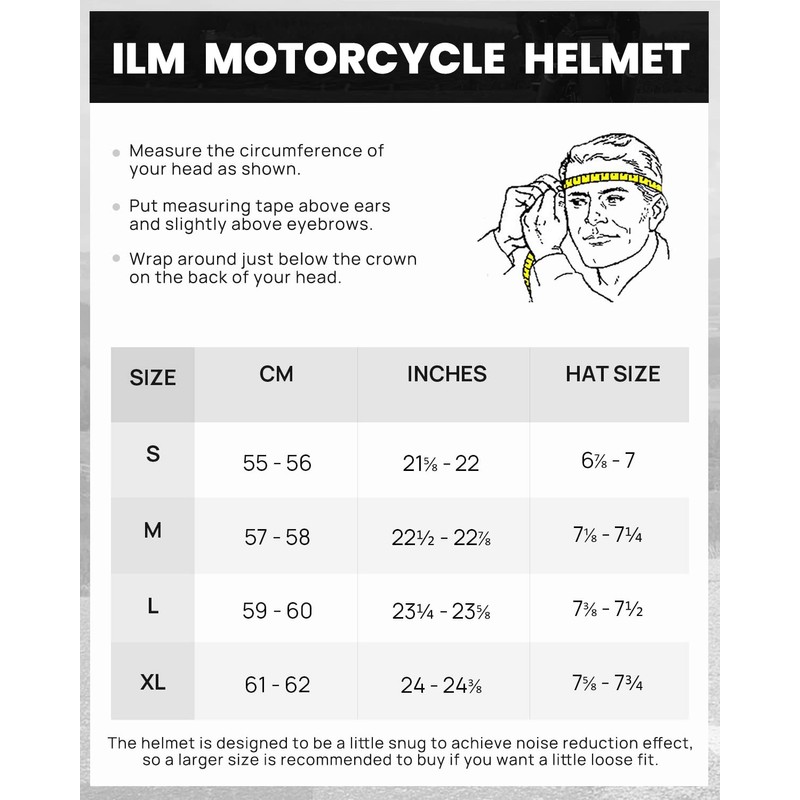 ILM Motorcycle Dual Visor Modular Flip up Full Face Helmet