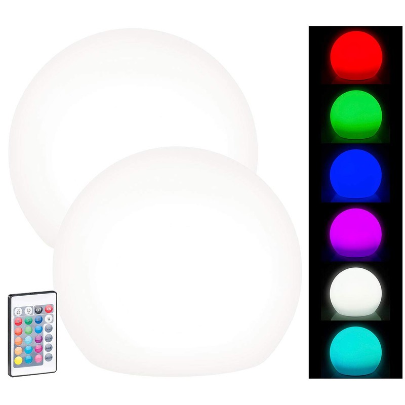 Lunartec Solar Balls: Set of 2 Solar LED Light Balls