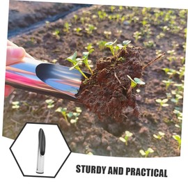 FUNOMOCYA Stainless Steel Handheld Gardening Scoop Tool for Soil Digging Planting and Transplanting Lightweight and Easy to Use for Home Gardening and Vegetable Planting