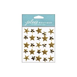 EK Success Jolee's Boutique Dimensional Stickers, Gold Stars Repeats