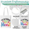 Locmeo 10 Pieces Teacher Appreciation Gift Teacher Tote Bags for