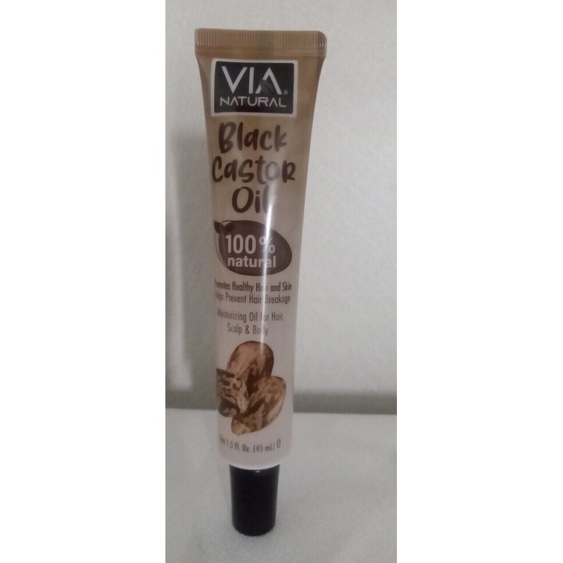VIA NATURAL 3 VIA NATURAL 100% NATURAL BLACK CASTOR OIL