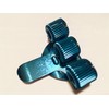 1 x BLUE COLOURED TREBLE TRIPLE PEN HOLDER POCKET PEN