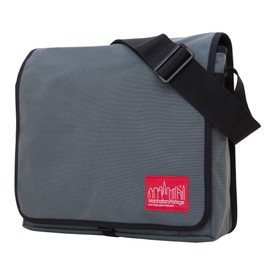 Manhattan Portage DJ Messenger Bag Fits 13" Laptop Water Resistant Zippered Compartment 1000D Cordura For Work College Travel (Grey)