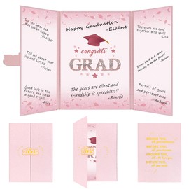 Vlipoeasn 2025 Graduation Guest Book Alternative, Rose Gold Class of 2025 Graduation Party Decorations, Graduation Signature Book for 2025 College High School, Unique Graduation Gifts for Friends