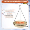 Ceoighe Large Heated Bird Bath for Winter Outdoors, 6.3L Hanging