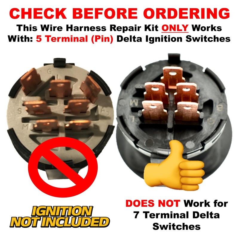 - Replacement Starter Ignition Wire Harness for All Hustler &