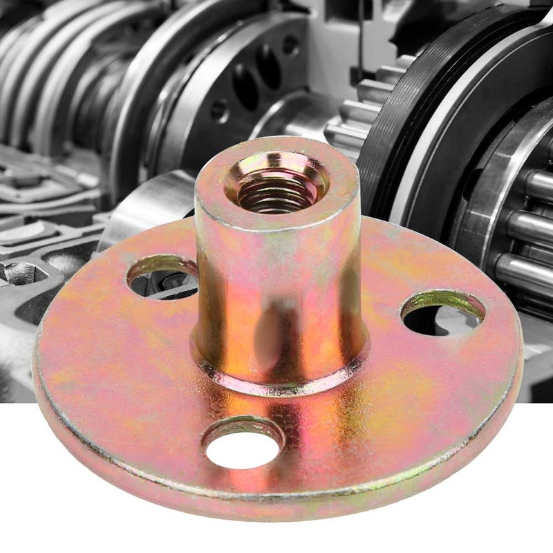 Pack of 5 Iron Plate Nuts, Flange Nut, 3 Holes,