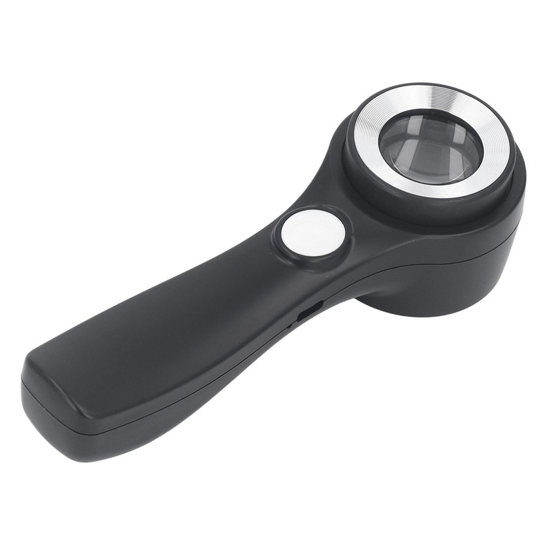 Magnifying Glass Handheld 60X Illuminated Magnifier USB Rechargeable LED Magnifying