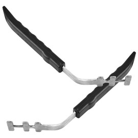 CLISPEED Grill Grate Lifter Gripper, 2pcs Oven Net Handle Stainless Steel Grate Grabber Gas Grill Bbq Grid Lifter Grate Lifting Tools Grilling Nets Lifter for Gas Grills