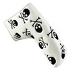 ★Premium Putter Cover ★ Skull Embroidery Blade Pin Type Odyssey