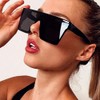 ENSARJOE 100-Pack Wholesale Square Sunglasses - Black Frame/Gray Lenses |