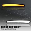 ZDEERAOTO LED Front Bumper Fog light DRL Amber Sequential Turn