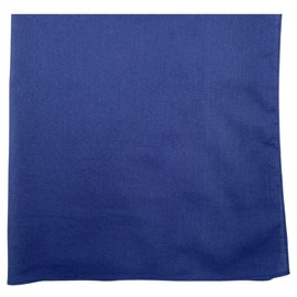 MDSTYLE - Pañuelo 100% algodón de color sólido para hombres y mujeres, pañuelo de 22 x 22 pulgadas, Azul Marino 1pc, 22" X 22"