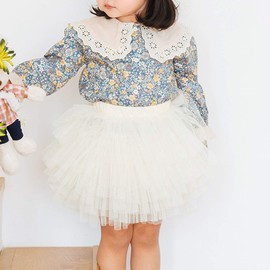 Colorful Childhood Baby Girls' Tutu Skirt Toddler 6 Layered Tulle Tutus 1-8T, Beige, 2-3 Years