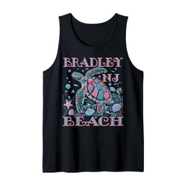 BRADLEY BEACH NJ TURTLE LOVER COLORFUL BEACH SOUVENIR Tank Top