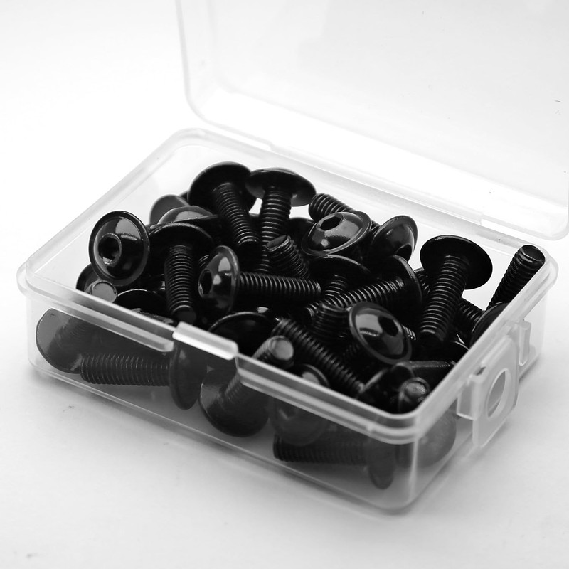 (Pack of 40) M5 x 16 mm Rounded Head Screws