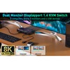DisplayPort KVM Switch 2 In 2 Out 8K 30Hz 4