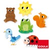 Goula 53173 6 Animal Shaped Puzzles, 2 Pieces, Multi-Colour, One