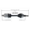 SurTrack GM-8045 CV Axle Shaft