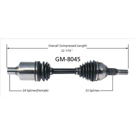 SurTrack GM-8045 CV Axle Shaft