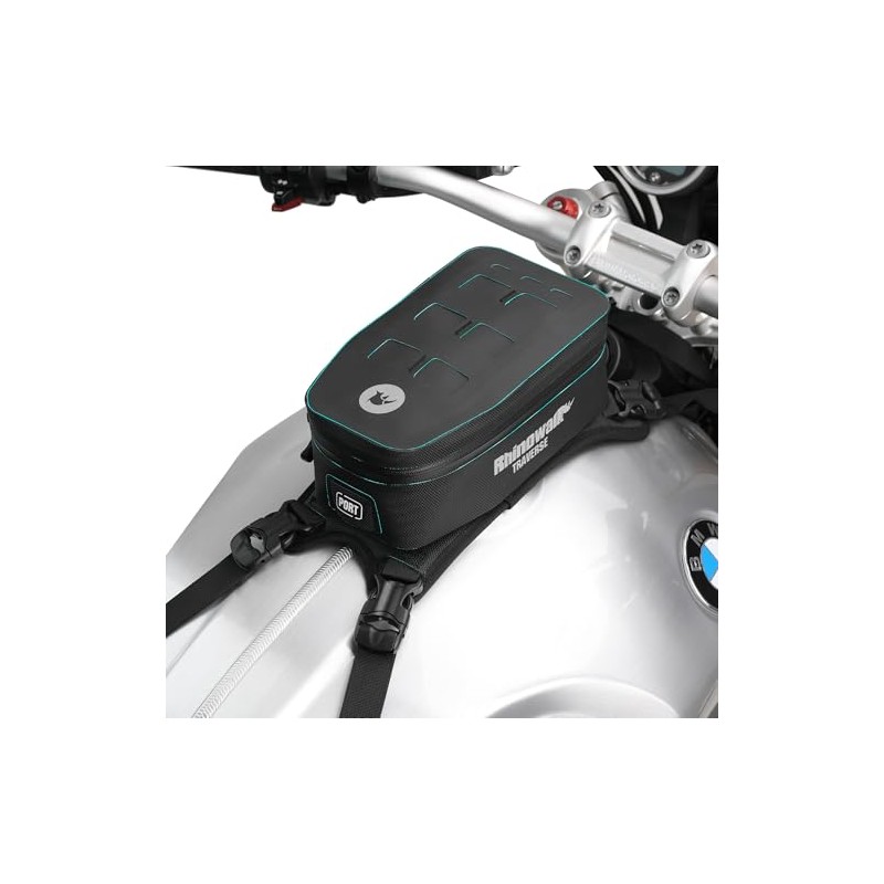 Motorcycle Tank Bag Waterproof 2L Motorcycle Front Pocket with Removable