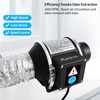 3 Inch Inline Duct Fan with Variable Speed Controller &