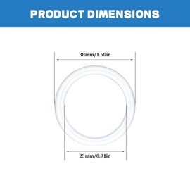 4 PCS Rubber O Rings, Rubber Washers for Faucet Sink, Bathtub Plug, Pop-up Plug, 23mm