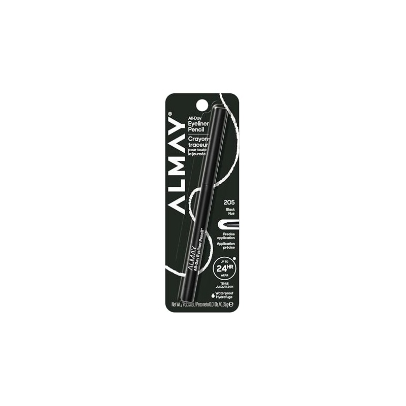 Almay Eyeliner Pencil, Black [205], 0.01 oz