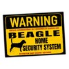 Beagle English Beagel Dog Sign Warning Security System Door Sign
