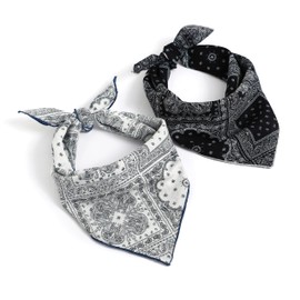 STARWHISPER Multicolored 22''x22'' Cotton Bandana for Women and Men Multi-purpose Headband Hair Scarf Protective Coverage (D3)