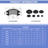 Rubber Grommets for Holes Cables Assorted 260 Pcs Rubber Grommet