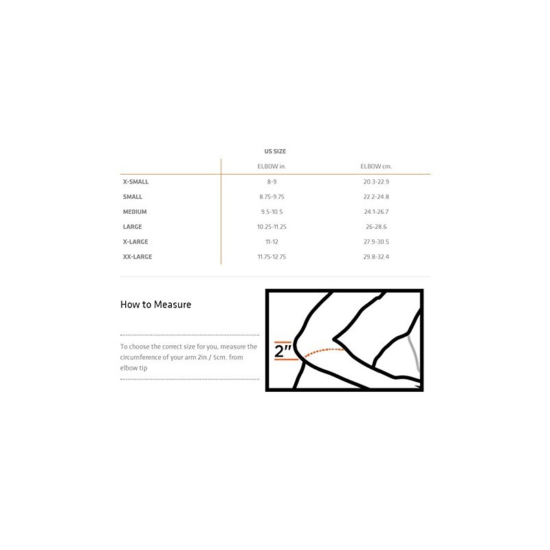 Shock Doctor Compression Knit Elbow Sleeve with Gel Support, Black/Grey,