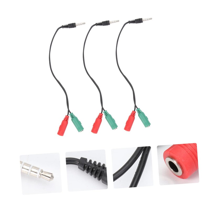 Mobestech Compact Audio Cable Splitter Headphone Adapter 2-in-1 Earphone Divider