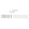 Bathroom Stainless Steel Towel Rack 7 Piece Set Rustproof Colorfast