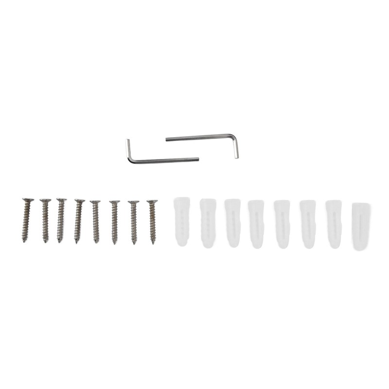 Bathroom Stainless Steel Towel Rack 7 Piece Set Rustproof Colorfast