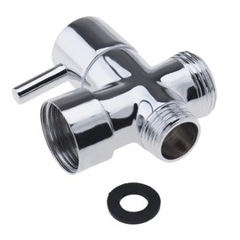 Brass Shower Diverter Valve Bathroom Valve Chrome Polished 3/4 1/2 BSP T-Adapter for Bathroom Kitchen Mixer Thermostat